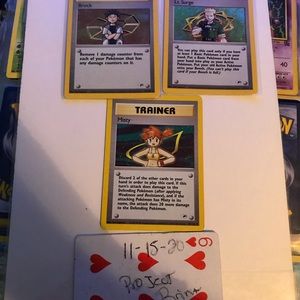 Pokémon cards Trainers (holo)